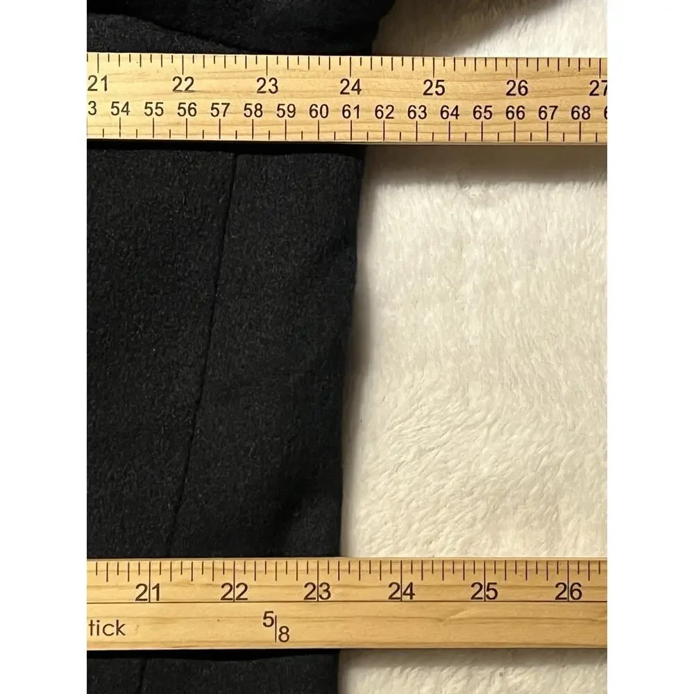 Kenneth Cole Mens 44L Dark Navy Blue Walking Topcoat Overcoat - Picture 11 of 15